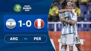 ARGENTINA vs. PERÚ  [1-0] | RESUMEN | CONMEBOL SUB20 2023