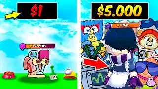 ¡CUENTA de 10$ vs CUENTA de 3,000$! en Brawl Stars... 😨🤑💸