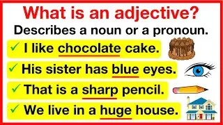 ADJECTIVES 🤔 | What is an adjective? | Learn with examples | Parts of speech 5