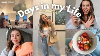 PRODUCTIVE VLOG: Spring Makeup Routine, Workouts, PR Events, Digital Detox!