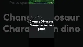 Change dinosaur to different character in chrome dino game