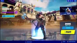 New Kratos skin fortnite season 5 victory ps4 pro PlayStation®4 gameplay