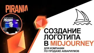 Создание логотипа для компании по продаже аквариумов │ Midjourney