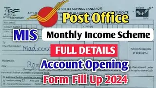 Monthly Income Scheme Post Office In Tamil/MIS Account Opening Form In Post Office