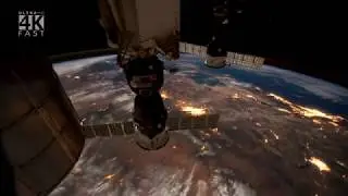 350 километров над поверхностью земли Time Lapse. 350 Kilometers Above The EARTH