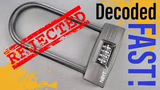 [1510] Decoded Fast! New Combination Bike U-Lock (NBYT)