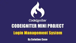 Codeigniter Mini Project for Beginners - Login Management System