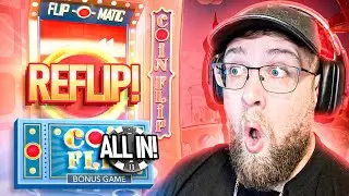 ALL IN BET ON CRAZY TIME HITS A COIN FLIP GAME SHOW!