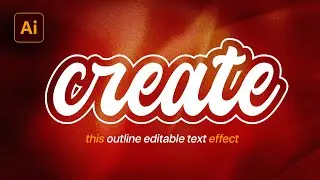 Text Effect in Illustrator - 1 MINUTE tutorial