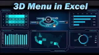 3D menu for dashboard in Excel