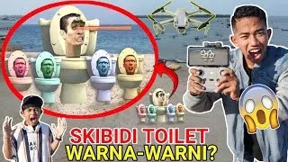 DRONE MENANGKAP NAMPAK SKIBIDI TOILET WARNA WARNI?! UNTUNG DATANG MANUSIA CCTV! | Mikael TubeHD