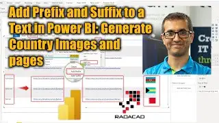 Add Prefix and Suffix to a Text in Power BI   Generate Country Images and pages