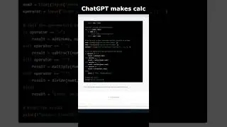 ChatGPT makes Calculator in Python