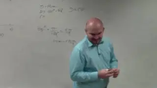 Pre calc unit 3   Find the missing radius given arc length and an angle in degrees