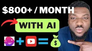Easiest Way to Make $800/ Month Online With AI in 2024