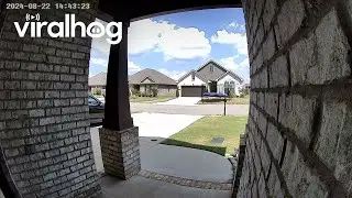 Trampoline Flies Over Home || ViralHog