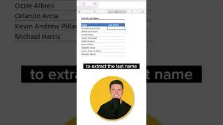 Extract Last Name TEXTAFTER In Excel