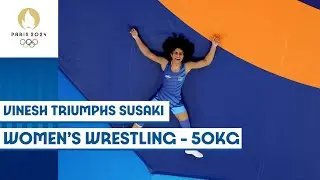 🇮🇳 Vinesh enters women's wrestling freestyle 50kg quarter-finals | Paris 2024 highlights