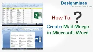 How To Create Mailing Label, Mail Merge using Excel in Word Document