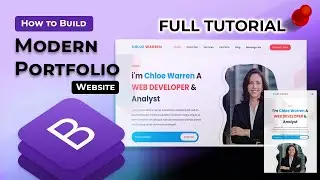 How to Make a Portfolio Website with HTML CSS Bootstrap & Js – Complete Responsive Website Design