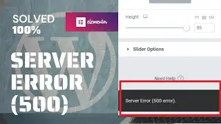 Elementor server error 500 | Elementor update error 500  | SOLVED 100%✅ 🔥🔥🔥🔥🔥