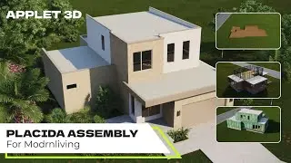 🏡 3D Animation of Modern House Construction: Exterior Visualization