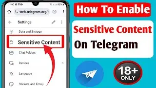 How To Enable  Sensitive Content on Telegram (2024) [ ios & Android ] Sensitive Content On Telegram