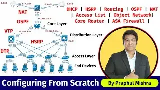 2. Configuring the Company's Network From Scratch | Real Network #hsrp #routing #ospf #firewall #nat