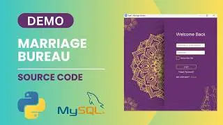 Marriage Bureau Desktop App (Python + MySQL): Full Demo and Features