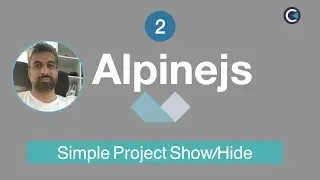 Learn Alpinejs by Projects - part 2. - Simple Project for Show/Hide Menu Items