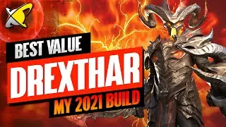 MY UPDATED DREXTHAR BUILD FOR 2021 | Masteries & Guide | Best Budget Builds | RAID: Shadow Legends