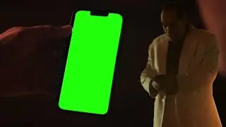 The Penguin shows a tiktok on his phone green screen