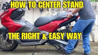 HOW TO CENTER STAND A MOTORBIKE- THE RIGHT WAY | EASY WAY TO CENTER STAND A MOTORBIKE