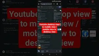 How to change youtube desktop mode to mobile #shorts #youtubeview  #desktopmode