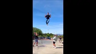 Insane Jumprope Stunt 😮