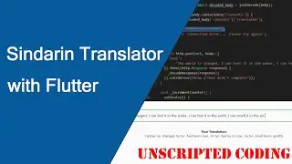 Using Flutter Desktop to build a Sindarin Translator! | Unscripted Coding