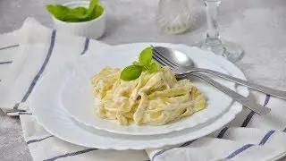 ТАК БЫСТРО, ПРОСТО И ВКУСНО! 💖 МАКАРОНЫ в сливочном соусе 👍 СУПЕР!