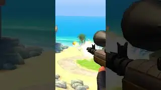 KILL Two Snipers on the Beach to SAVE the Tourist! #shorts #Shooter #hitman