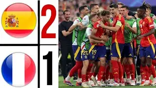 France vs Spain EURO 2024 Semi Final | HIGHLIGHTS -- lamine yamal goal vs france 🤯🔥