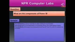 What are the components of Power BI