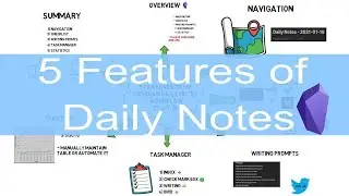 5 features of my Obsidian Daily Notes workflow