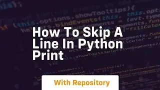 how to skip a line in python print