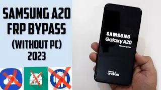 Samsung A20 frp bypass 2023|| Samsung A20 google account unlock without pc new method 2023