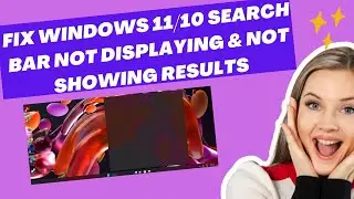 Fix Windows 11/10 Search Bar Not Displaying & Not Showing Results