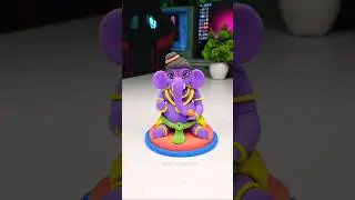 Ganpati idol making 🌸 Easy Ganpati making with clay 🙏 Ganpati Bappa morya 