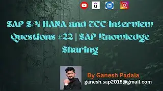 SAP S/4 HANA and ECC Interview Questions #22 || SAP Knowledge Sharing