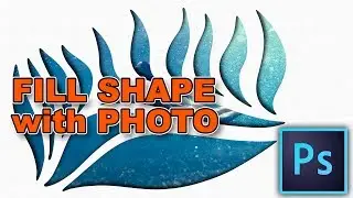 HOW TO FILL a shape with a photo in Photoshop (3 ways)