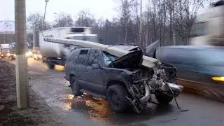Подборка страшных ДТП. Смертельные столбы