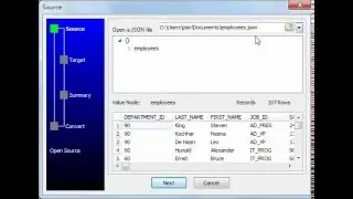 Import JSON data into Sqlite