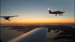 Island Landing & Formation Flight at Sunset (Amazing!!)